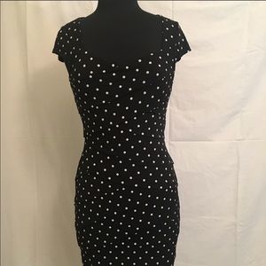 WHBM polka-dot Instantly Slimming Dress